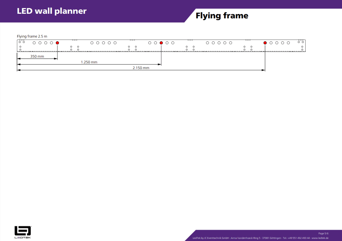 LED wall planner