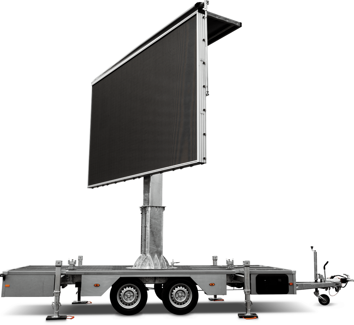 LedTek_Trailer_P4_WH_LED-Wand_Titel LEDTEK_Trailer_Frontal_Side